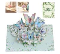 Pop up Flower Bouquet Valentine’s Day Card, 3D Pop up Romantic Paper Flower Love Greeting Cards with Note Card & Envelope, Valentine Anniversary Birthday Gifts for Her, Girlfriend, Wife (#08)