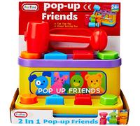 Pop Up Friends with Hammer and Shape Sorter (assorted color)