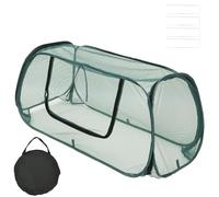 Pop up Garden Mesh Cover for Raised Beds 115x55x45cm Fruit and Vegetable Cage Dark Green Plant Crop Cage with Ground Pegs, Insect Netting Fruit Protector for Vegetables, Flowers & Seedlings(1Pcs)