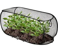 Pop-Up Garden Netting Fruit Cages for Allotment, Anti Bird Pop-Up Mesh Plant Protector Cover, Foldable Raised Bed Cover for Indoor Outdoor Greenhouse Patio Yard (Black,90 * 35 * 45)