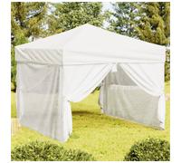 Pop Up Gazebo 3x3 m White 210D Oxford Steel Frame with Removable Sidewalls Quick