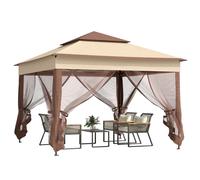 Pop Up Gazebo 3x3m Heavy Duty Folding Garden Party Tent Canopy Light Grey