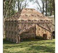 Pop-up Gazebo 3x4m Forest Camouflage 210D Oxford 4 Sidewalls Height Adjustable.