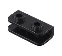 Pop-Up Gazebo Replacement Connector Set, Rectangular 2-Way Bracket for Tent Frame Poles, for Spare Parts for Outdoor Garden Shelter, Black, 1Pc or 4Pcs Pack(1PC)