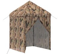 Pop-up Gazebo with 4 Sidewalls Forest Camouflage Adjustable Event Walls vidaXL