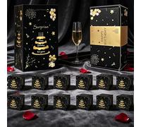 Pop Up Gift Box, 12 Layer Black Gold Birthday Sur prise Box - Complete Set with Gift Bag & Box for Adults, Luxury Money Gift Packaging for Anniversary, Party Decor