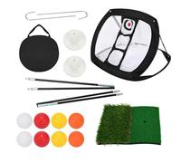 Pop-Up Golf Chipping Net Set with Mat & 8 Practice Balls- Professional Golf Chipping Practice Ideal for Indoor and Outdoor Training- - Gifts for Men, Golfers, Teenage Boys and Beginners