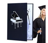 Pop-up Greeting Cards, 3D Greeting Card, Piano Card, Pop-up Paper - Envelope Folding Greeting Card, Celebrative Funny Handmade Our Greeting Cards