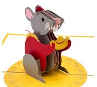 Pop-up Greeting Cards - Unique 3D Mice-themed greeting cards for Christmas or birthdays, perfect for children to adults, featuring impressive animal shapes!