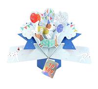 Pop Up Happy Birthday Greeting Card With Dogs & Balloons 3D Pop-Up Cards POP230