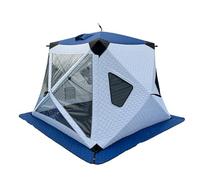 Pop-up Ice Fishing Shelter, Waterproof Hub-Style Design with Anchors and Ropes, Portable Carrying Bag Included, Ideal for Group Fishing Adventures