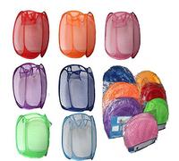 POP UP LAUNDRY BASKET STORAGE HAMPER WASHING BLUE