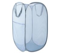 Pop Up Laundry Hamper 100L, Large Collapsible Mesh Basket with Pocket | Foldable Dirty Clothes Hamper, Sturdy Wire Frame Tear-Resistant Breathable, Space Saving for Dorm Bedroom Bathroom Home Camp