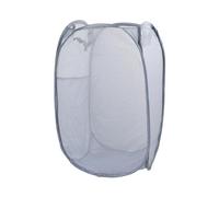 Pop-Up Laundry Hampers, Collapsible Laundry Baskets, Foldable Mesh Washing Basket, Dirty Clothes Basket with Handles & Side Pocket, Lightweight for Bathroom,Bedroom,College Dorm,Travel (Grey)