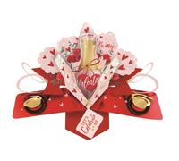Pop Up Let's Celebrate Us Bubbles Valentine's Day Greeting Card 3D Pop Up Cards VPOP053