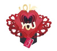 Pop Up Love You To A Daughter Pop Up Card Valentine's, Birthday, Any Occasion POP049V18