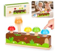 Pop Up Montessori Wooden Toy Age 1-3, Gifts for 1-2 Year Old Boys Girls