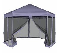 Pop-Up Outdoor Gazebo Folding Hexagonal Garden BBQ Party Tent Marquee Heavy-duty