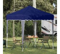 Pop-up Party Tent 195x195x245cm Blue Oxford Fabric UV Waterproof Canopy Sturdy.