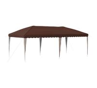 Pop-up Party Tent 575x290x245cm Brown 210D Oxford Silver-Coated Steel Frame Plus