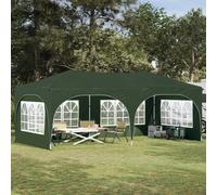 Pop-up Party Tent 575x288x245cm Green Oxford Fabric 3-Level Height Adjustable XL