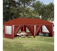 Pop-up Party Tent 575x288x245cm Terracotta 210D Oxford Silver Coated Adjustable
