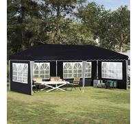 Pop-up Party Tent 575x289x245cm Anthracite 210D Oxford Silver Coated Adj227-245