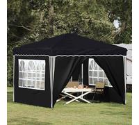 Pop-up Party Tent Anthracite Oxford 288x288x245cm Waterproof UV Shelter Stable.