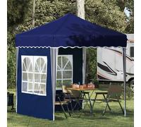 Pop-up Party Tent Blue 195x195x245 cm Oxford Fabric UV Waterproof Rust-Resistant