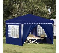 Pop-up Party Tent Blue 288x288x245cm Oxford Fabric Waterproof UV Shelter Sturdy