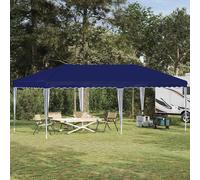 Pop-up Party Tent Blue 575x290x245cm 210D Oxford Silver Coating Steel Frame Bag