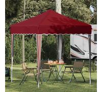 Pop-up Party Tent Burgundy 195x195x245cm Oxford Fabric 3-Level Height UV-protect