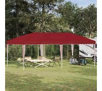 Pop-up Party Tent Burgundy 575 x 290 x 245 cm 210D Oxford Silver Coated Steel XL