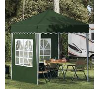 Pop-up Party Tent Green 195x195x245cm Oxford Fabric Waterproof with 2 Sidewalls