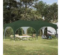 Pop-up Party Tent Green Oxford Fabric 575x288x245cm 3-Level Height WaterproofTop