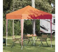 Pop-up Party Tent Orange 195x195x245cm Oxford Fabric Waterproof UV 3-levelFrame