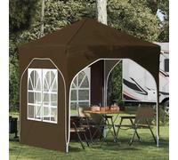 Pop-up Party Tent Taupe 192x192x245cm 210D Oxford Height Adjustable Quick Setup