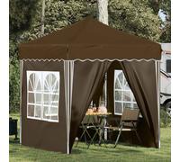 Pop-up Party Tent Taupe 195x195x245 cm Oxford Fabric Waterproof UV Shelter Frame