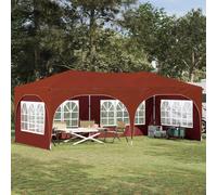 Pop-up Party Tent Terracotta Oxford Fabric 575x288x245cm 3-Height Adjustable UV