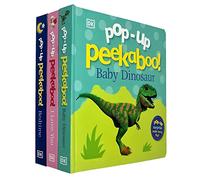Pop-Up Peekaboo Collection 3 Books Set By DK (Baby Dinosaur, I Love You, Bedtime)