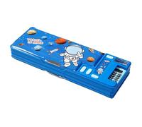 Pop Up Pencil Box - Homework Box for Children | Desk Eraser Case | Pencil Holder for School Students | Students Geometry Case for Pens, Erasers, Sovereigns And, Dark Blue, riferimento alla