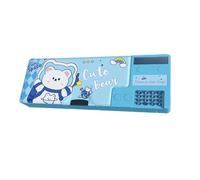 Pop Up Pencil Case | Multifunctional School Supplies Organizer | Stationery Box with Built-in Calculator for Girls | Compact & Practical Pencil Case for School Multifunction Pop Up Pencil