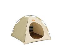 Pop-Up Pet Tent, Portable Hideaway for Cats & Small Dogs, Cat Tents for Indoor, Foldable House for and Outdoor with Mesh Windows with Soft Cooling Pad(Beige,XL)