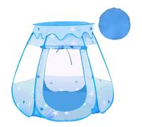 Pop Up Play Tents for Kids,Girls Boys Playhouse Princess Castle Balls House for Indoor Outdoor Portable Kids Tent with Carry Bag(Blue)