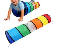 Pop Up Play Tunnel, 6-Foot Children Crawl Tube, 18.11x70.87 Inch Foldable Play Tent with Vibrant Style, Indoor Outdoor Activity Tunnel for Playroom and Garden Living Room