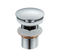 Pop Up Plugs for Wash Basins Bathroom Basin Sink Pop Up Drain Waste Stopper Bathroom Faucet Accessories Brass Chrome/Rose Gold/Brushed Gold Basin Sink Drain(Chrome B)