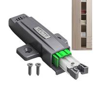 Pop-up rebound latch - heavy duty push lock mechanism, touch release hardware | Optimal strong load-bearing opener for cabinet doors, furniture organization systems