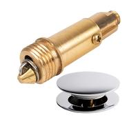 Pop-up Set Replacement Spigot, 1 Piece, Made of Brass, 54 mm Long, Suitable for Most pop-up Drain Sets, Repair Screw with Strong Spring, Drain Valve Spare Part for washbasin, Bathtub