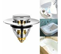 Pop Up Sink Drain Universal Drain Filter With Anti Blocking Function,bathtub Drain And Valve,stainless Steel And Pure Copper