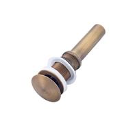 Pop Up Sink Plug Replacement Golden Polish Pop Up Drain With Overflow Waste Vanity Bathroom Without Chrome Nickel(Antique Brass B)